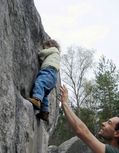 Christophe Dulieu in Bon Pied, Bon �il (Roche aux Sabots)