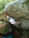 Franck Martinez in Le Banc de C�cile (Rocher d'Avon Ouest)
