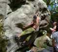 Franck Martinez in Chenav'Art (Rocher d'Avon Ouest)