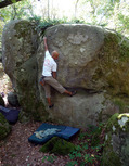 Franck Martinez in Le Morceau de Grat' (Rocher d'Avon Ouest)