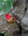 Franck Martinez in Solitaire Minus (Rocher d'Avon Ouest)