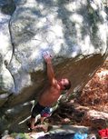 Fr�d�ric Buc in Bourre 1 (Rocher du Mont Morillon)