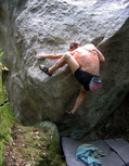 Fr�d�ric Buc in L'Abdo-Maine (Rocher d'Avon Ouest)