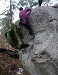 Fr�d�ric Buc in Le J Bon (Rocher d'Avon Ouest)