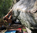 Fr�d�ric Buc in Les Plats Tannent (Gorge aux Merisiers)