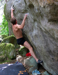 Fr�d�ric Buc in La Position du S�minaire assis (Rocher d'Avon Ouest)