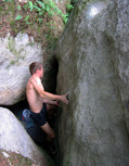 Fr�d�ric Buc in Souterrain Min� (Rocher d'Avon Ouest)