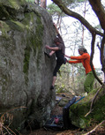 Fr�d�ric Buc in Le Sphinx Ter (Rocher d'Avon Ouest)