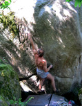 Fr�d�ric Buc in Les Tirements (Rocher d'Avon Ouest)