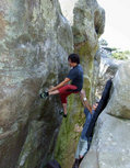 Frederic Vannucci in Magic B�che (Buthiers Piscine (Massif de l'I))