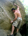G�rald Coste in Nadine... (Rocher du Mauvais Passage) - serie of 2 pictures 