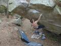 Jacky Godoffe in �caille de Lune (Gorges du Houx)