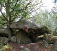 Thierry Gu�guen in Entrailles (Rocher de Milly) - serie of 2 pictures 