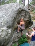 Gwen Mulder in - (Rocher du Potala) - serie of 3 pictures 