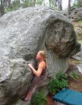 Gwen Mulder in - (Rocher du Potala) - serie of 2 pictures 