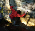 Ir�n�e Bernard in L'H�ros P�le aux Serres (Rocher d'Avon Ouest)