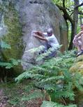 Jean-Jacques Na�ls in L'Angle R�fractaire (Rocher d'Avon) - serie of 3 pictures 