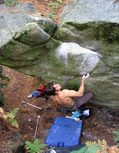 Jesse van der Werf in �caille de Lune (Gorges du Houx)