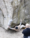 Jo Montchauss� in C'est Assis mais C'est Tass� / Cavernicole (Roche aux Sabots) - serie of 7 pictures 