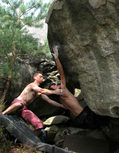 Kevin Lopata in Le Chevillard (Rocher de Milly)