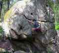 Pascal Etienne in La Fissure du Campanile (Apremont Ouest)