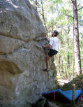 Pascal Fauch� in Cap'tain Paddock (Rocher du Mont Morillon)