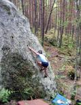 Pascal Fauch� in Le R�t des Hauts (Rocher du Mont Morillon)