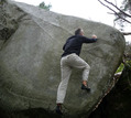 Philippe Jaubert in La Dalle Fun�raire (Rocher d'Avon Ouest)