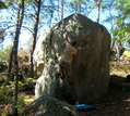 Philippe Jaubert in �lectron (Rocher d'Avon) - serie of 3 pictures 