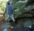 Philippe Jaubert in Secret d'Alc�ve (Rocher d'Avon) - serie of 3 pictures 
