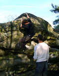 Philippe Vieulles in La Selle du milieu (Gorge aux Ch�ts)