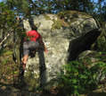S�bastien Papillon in L'Ar�te (Rocher d'Avon Ouest)