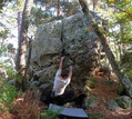 S�bastien Papillon in La Fissure de la Petite Hercule (Rocher Br�l�) - serie of 4 pictures 