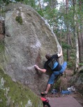 Teddy Deschamps in Magic Stick assis (Restant du Long Rocher Ouest)
