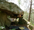 Thomas Collignon in Entrailles (Rocher de Milly)