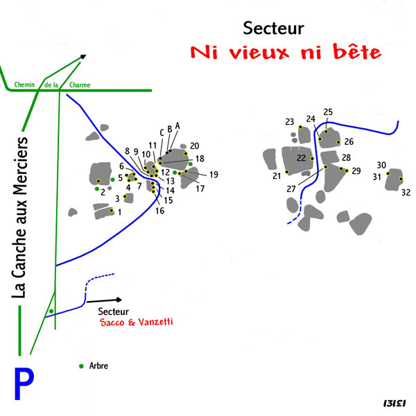  [ Topo Secteur Ni vieux ni b&ecirc;te ] 
