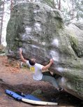 Yano Sala�n in Iceberg raccourci assis (Franchard Isatis) - serie of 4 pictures 