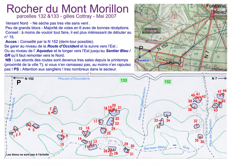  [ Topo Rocher du Mont Morillon by Gilles Cottray ] 